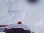 UPSKIRT No PANTIES No BRA in a SEETHROUGH Dress in PUBLIC