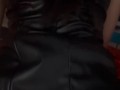 POV / Me coje sin condon y le encanta verme en vestido de cuero