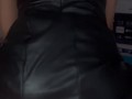 POV / Me coje sin condon y le encanta verme en vestido de cuero