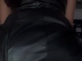POV / Me coje sin condon y le encanta verme en vestido de cuero