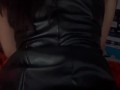 POV / Me coje sin condon y le encanta verme en vestido de cuero