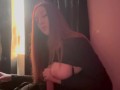 Italian Long Hair Big Tits Milf Artemisia Love Hot Solo Smoking cigarette Fetish and Dildo Play