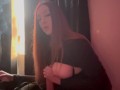 Italian Long Hair Big Tits Milf Artemisia Love Hot Solo Smoking cigarette Fetish and Dildo Play