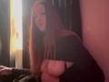Italian Long Hair Big Tits Milf Artemisia Love Hot Solo Smoking cigarette Fetish and Dildo Play