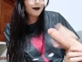 Emo / goth Girl gibt dominante wichsanleitung und erniedrigt dich