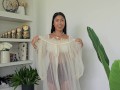 Try On Haul Transparent Dress By Cute Thai Tan Girl