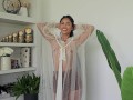 Try On Haul Transparent Dress By Cute Thai Tan Girl