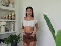 Try On Haul Transparent Dress By Cute Thai Tan Girl