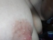 Dripping wet nipple play… I’ll tell you where to put your mouth