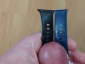Cuming on Girlfriend's Fitbit Watch Bands (Wristwatch fetish)