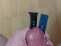 Cuming on Girlfriend's Fitbit Watch Bands (Wristwatch fetish)