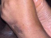 Edging me with toes I wanted to cum so bad