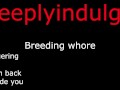 NEW SNAP. deeplyindulge2.   BREEDING YOU DEEPLY & FINGERING THE CUM BACK INSIDE YOU    audio