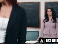 LEZ BE BAD - Redhead MILF Jayden Cole SUBMITS To Femdom Teacher Valentina Nappi After Group Meeting