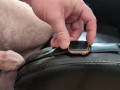 Cumshot on Girlfriend's Apple Watch with Shiny Black Band (Wristwatch Fetish)