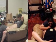 Heather Kane Milks Noob in Ski Goggles