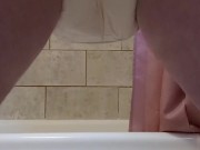 Big tit chubby girl fills diaper and plays with a vibrator at the end