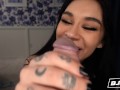 BJRAW - Delilah Dagger, huge cumshot all over her face!