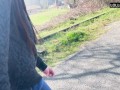 Seduced Him in the Forest – Blowjob & Cum on My Ass in the Summer Heat 🔥👅 (Real Outdoor)