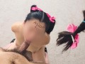 Asian Serving Her Masters Cock During A Blowjob Training Tied Up In Bondage - Hair Cutting BDSM
