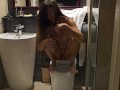 Voyeur wife morning  Pee n Masturbation in Hotel