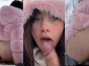 Hot Couple Baise Hard Francaise Suce Une Grosse Bite Dans La Neige en fourrure