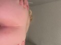 Hot blonde riding hard and sensually a 21 cm cock