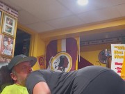 Fresh outta work I fucked my neighbors wife while he showers