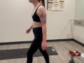 Teen gets pantsed and fucked by a stranger at the gym