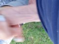 "Surprise" Blow Job!  Caught a Fan Wanking in the park - juicy Lousie