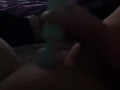 Using my vibrator on my clit till I can’t hold back and I squirt all over!