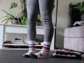Beautiful Petite Girl Nude Workout With Ankle Weights Shows Off Her Ass, Pussy and Little Feet 🥵🫦
