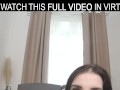 Brunette fuck doll,Suzie Sparklez is plays with huge dildo again in VR.