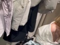 Blonde sucks cock in the fitting room for gifts