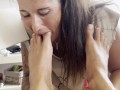 I Suck His FEET To My Stepbro😋 They Are DELICIOUS😈