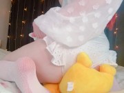 Pikachu is so cute! so I filled him with creamy cum 🫣