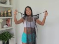 Try On Haul See-Through Dress By Asian OF Creator