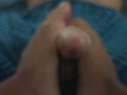 Asian Footjob Makes Big Dick Explode! Cum All Over My Pretty Feet!