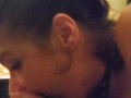 Slutty gf gives blowjob