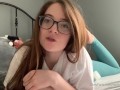 Sexy Redhead with Big Ass Teases You with Dirty Talk and a Mouth Full of Spit