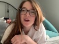 Sexy Redhead with Big Ass Teases You with Dirty Talk and a Mouth Full of Spit