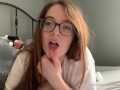 Sexy Redhead with Big Ass Teases You with Dirty Talk and a Mouth Full of Spit
