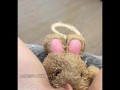 POV pussy humping and peeing on my plushie toy