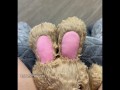 POV pussy humping and peeing on my plushie toy