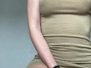 Voice whimpering louder with every motion