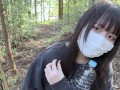 のあちゃんの野ションおしっこ我慢！！山登りしながらお漏らししちゃった！