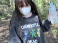 のあちゃんの野ションおしっこ我慢！！山登りしながらお漏らししちゃった！
