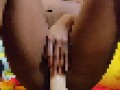 Naughty Black Girl Teases Chat on Live with Big dildo
