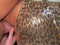He finds used wife still in dress after party in trashed hotel room- dick in her ass