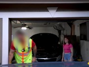 Roadside XXX - Katerina Deville Gets Work Done On Her Car And Her Pussy